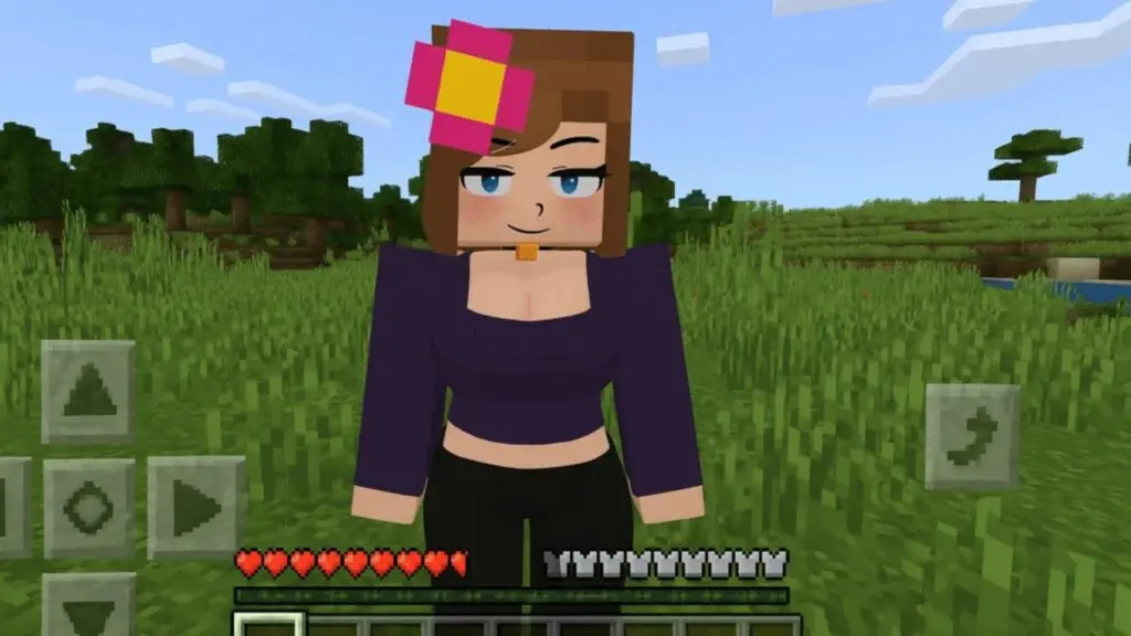 Jenny Mod Minecraft gameplay featuring interactive NPC characters
